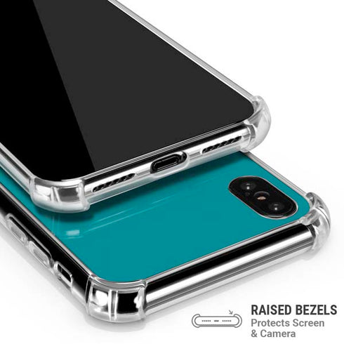 NFL Miami Dolphins Teal Performance Series iPhone XS Max Clear Case